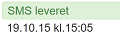SMS leveret